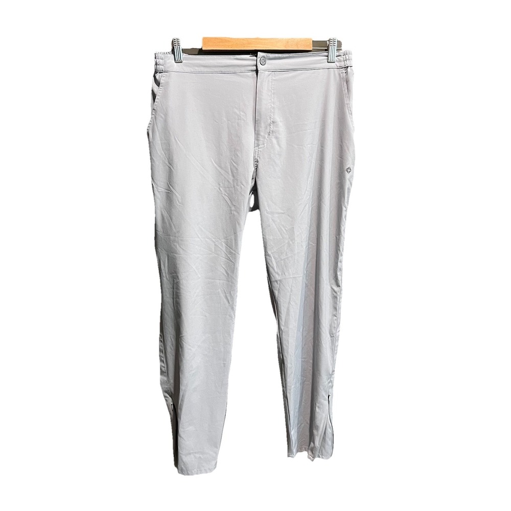 Thousand Miles Light Gray Ankle Zip Men's Activewear Pants Size Large